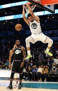 Steph shot 4-17 from the three-point line